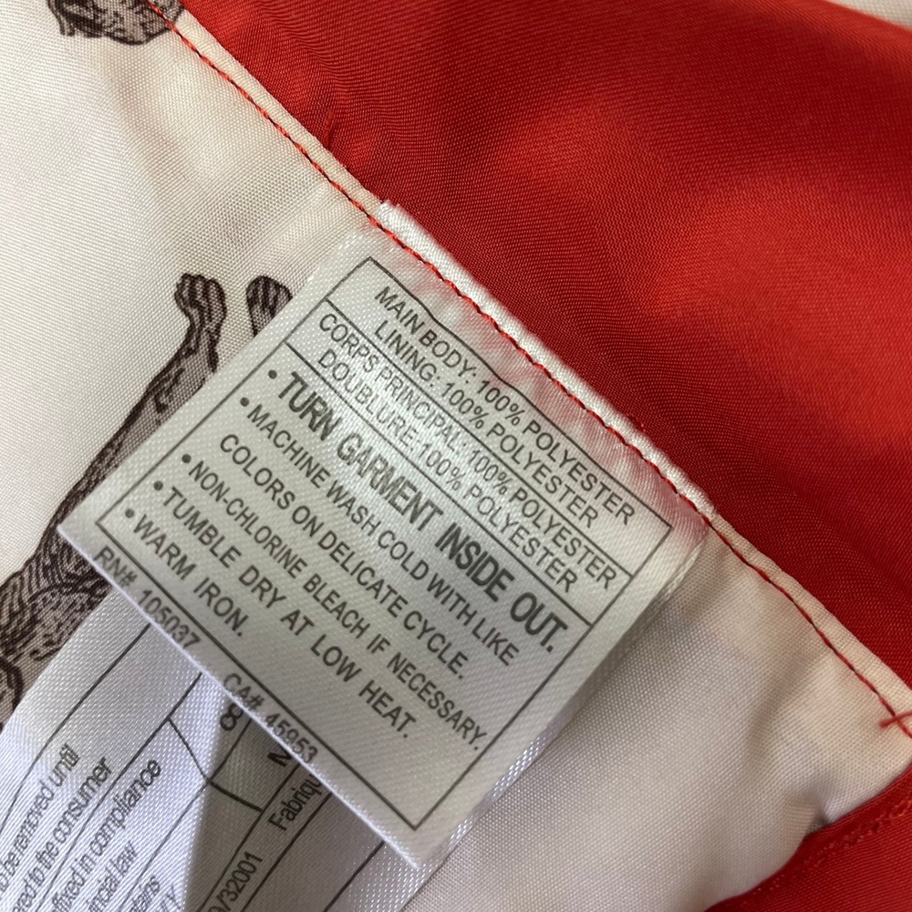Ariat Womens Red Quilted Equestrian Vest Dog Print Lining Size Small - Picture 6 of 16